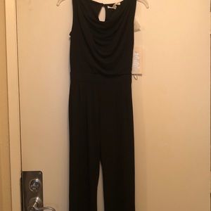 Boston Proper Cowl Neck Jumpsuit NWT Black Size 0